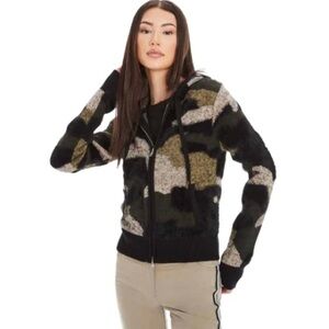 Anatomie Ciara Hoodie Jacket In Cozy 3D Camouflage Print